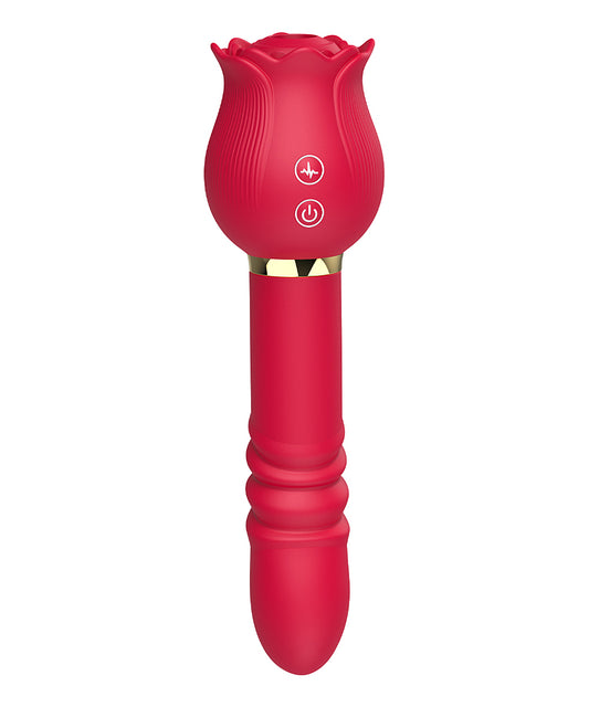 RED ROSE STIMULATER&THRUSTING WAND