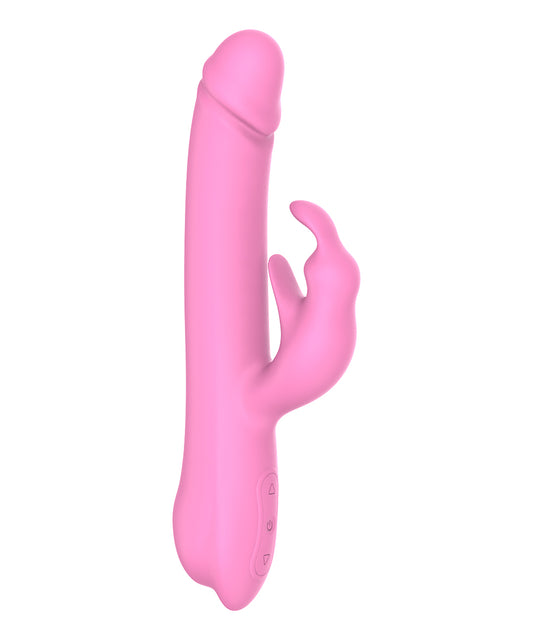 LIGHT PINK ROTATING RABBIT PERSONAL MASSAGER