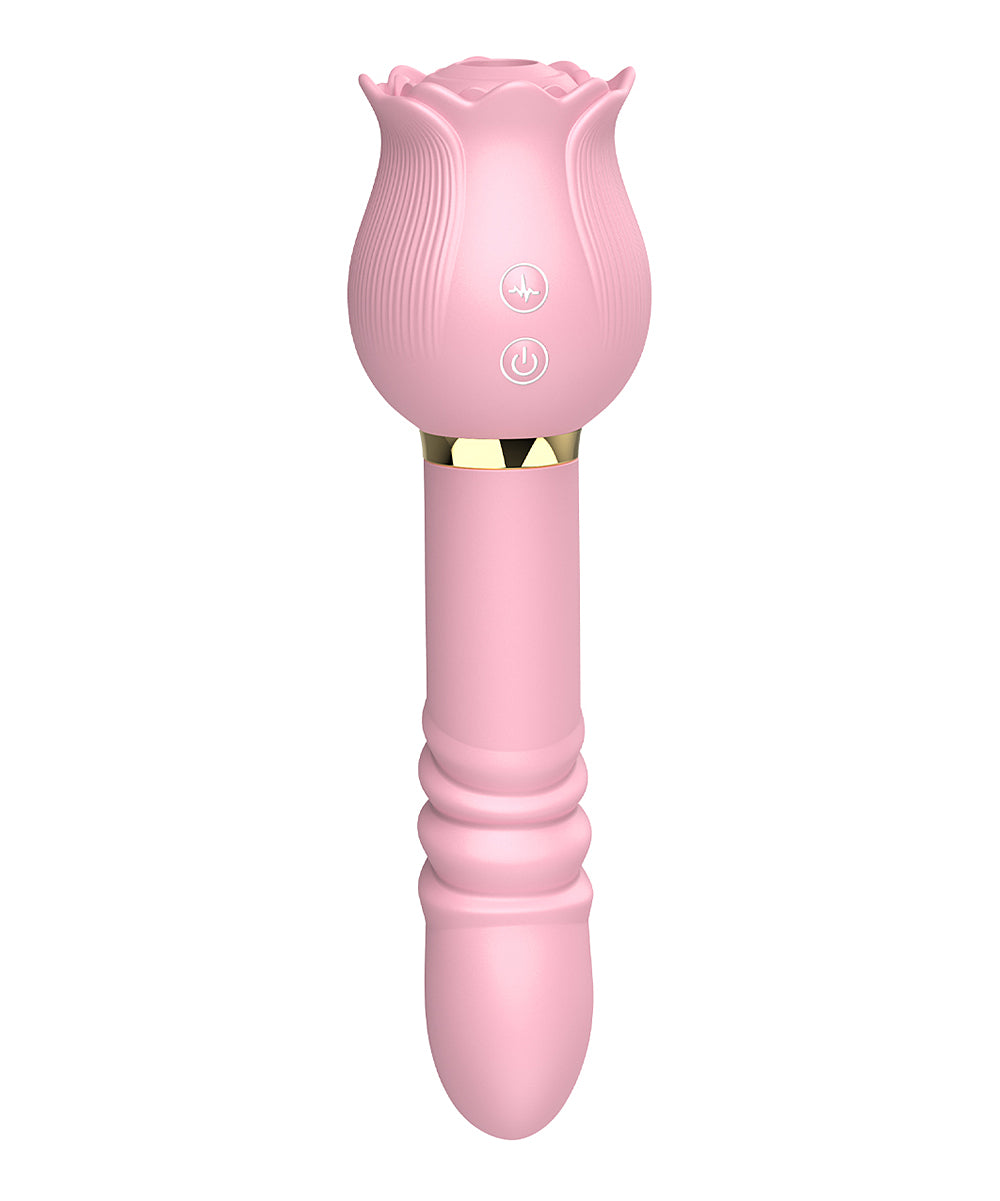 PINK ROSE STIMULATER&THRUSTING WAND